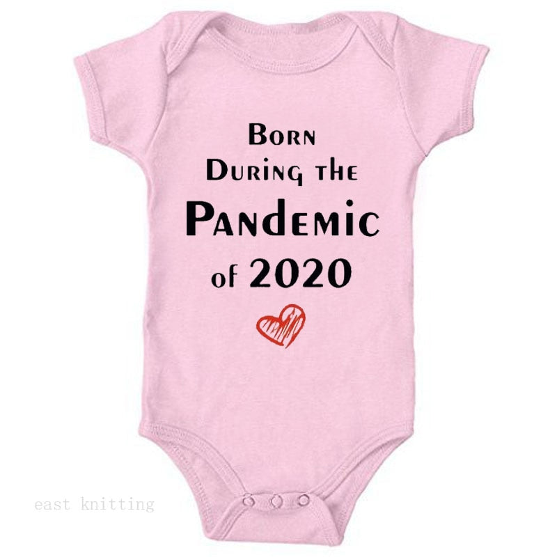 2020 Newborn Baby Onesies Born 2020 Printed Letter Short Sleeved Toddler Girls Romper Kids Summer Clothes Roupa De Bebes Pajamas by eprolo