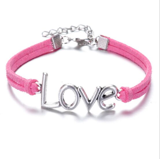 Infinity handmade bracelet Vintage Love Charms Infinity Bangles Leather BraceletI by eprolo