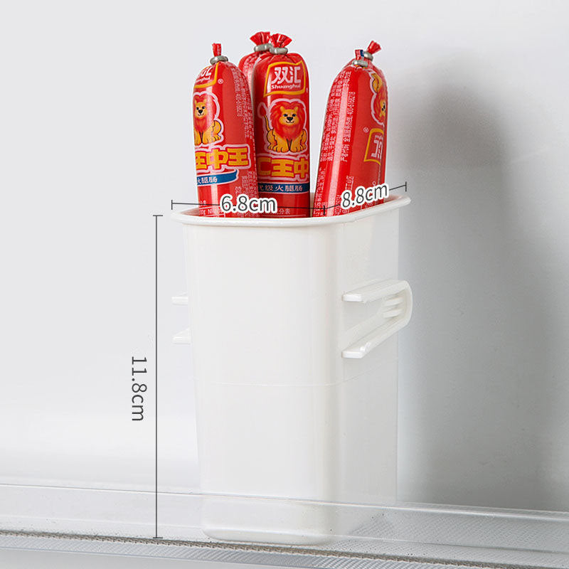 Japanese-Style Refrigerator Side Door Storage Box Household Plastic Preservation Box Food Classification Storage Box Kitchen Finishing Artifact by eprolo