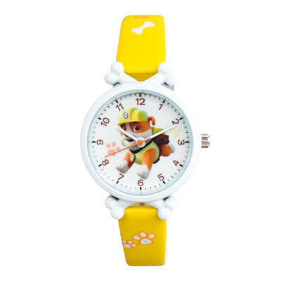 Children's belt watch boy girl electronic waterproof watch cartoon Wang Wang team primary school boys and girls quartz watch