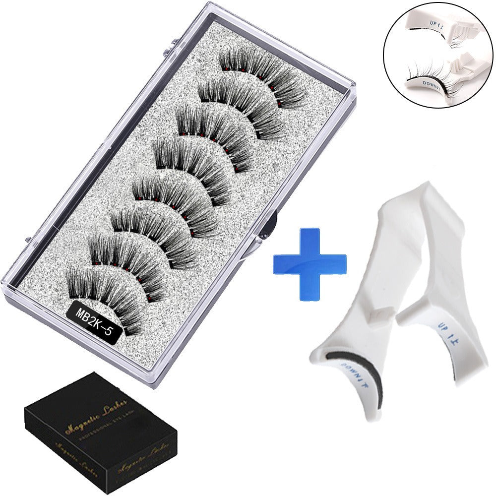 Five magnetic adhesive free magnetic eyelash clamp set for European and American thick magnetic eyelashes by eprolo