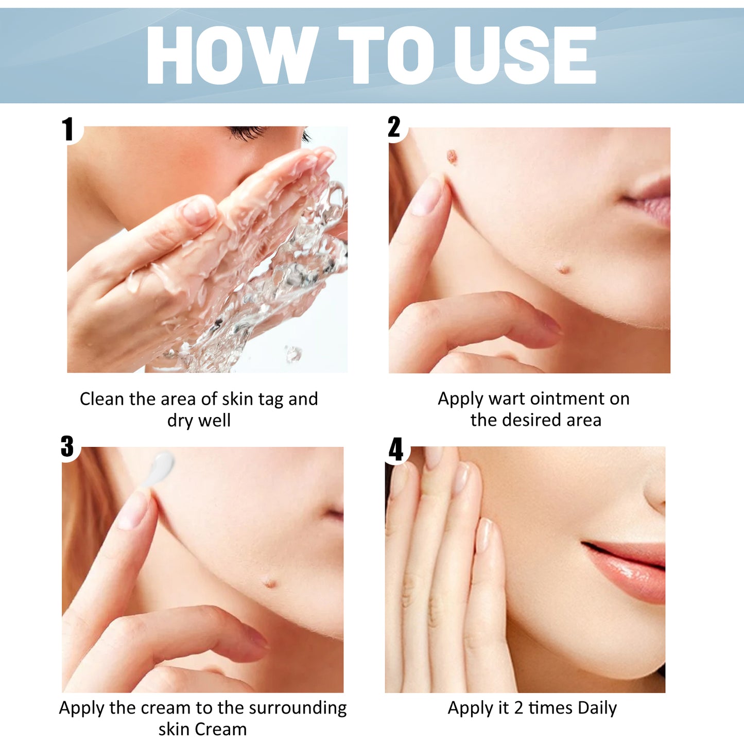 Wart Cream, Skin Clean And Smooth Wart Nevi Facial Care Cream by eprolo