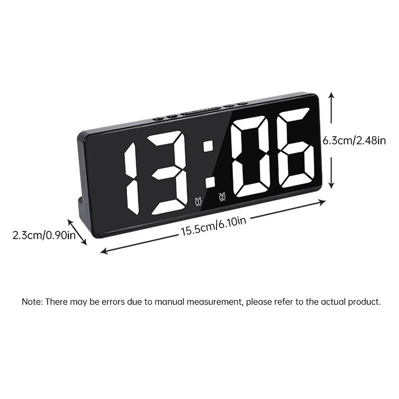 Multifunctional LED Digital Clock: Features number display, color nightlight, temp, calendar, alarm. Large size, backlit, great by eprolo