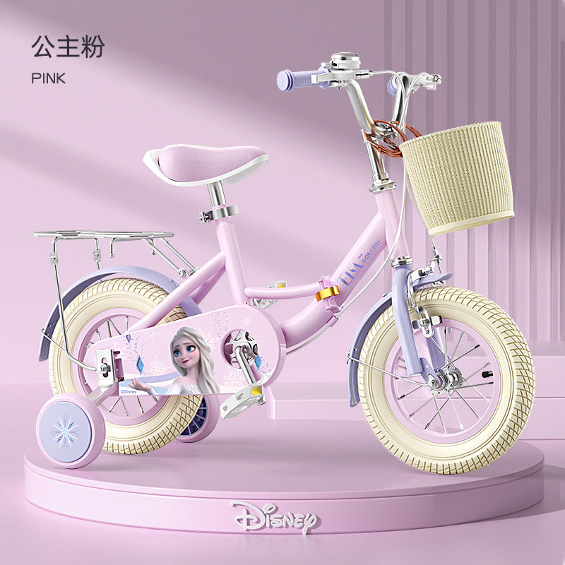 Princess Elsa Kids Bike Girls 3 to 6 to 12 years old kids Girls Bike 10 Women's Bike by My Store