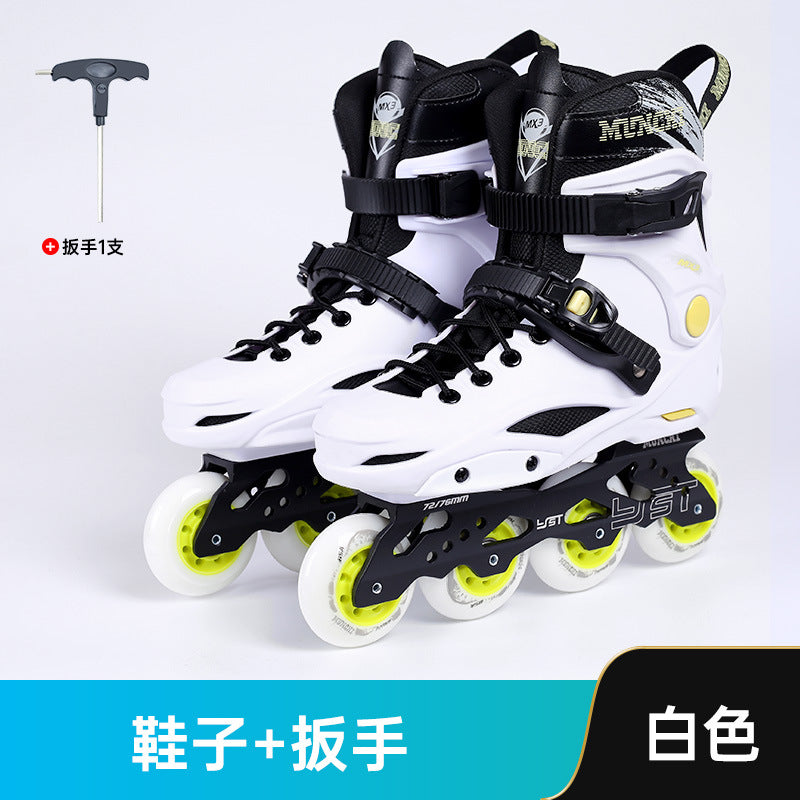 MX3 Roller Skates Adult Skates Adult Roller Skates Inline Skates Roller Skates Fancy Professional Flat Shoes by My Store