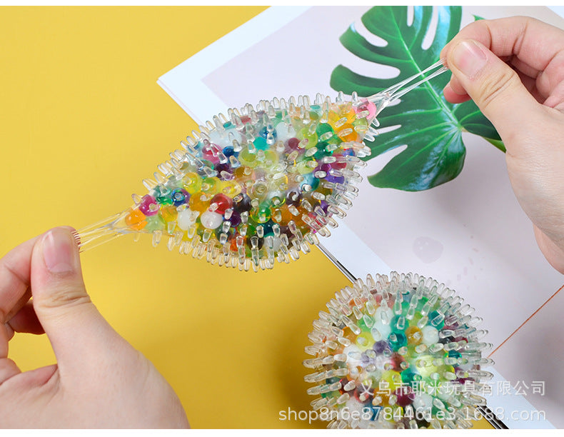 New Creative Stress Relief Vent Ball 7cm Burr Colored Beads Grape Ball Bubble Large Beads Pinching Fun Children's Adult Toys