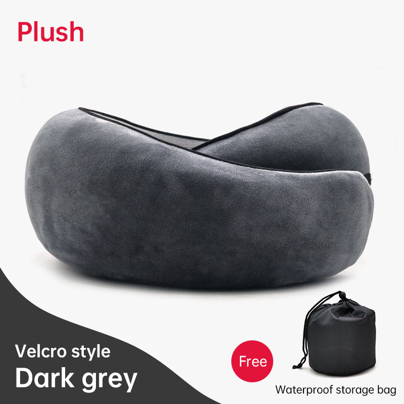 Memory Foam Neck Travel Pillow: Soft, 360° Head Support, for Home, Plane & Car by eprolo