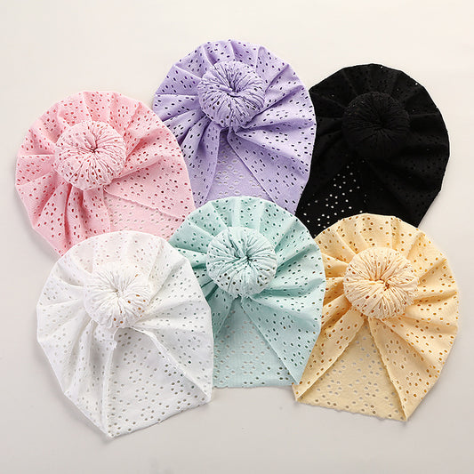 Baby Pullover Cap Cute Lace Hole Donut Baby Indian Tire Cap Children's Headwear by eprolo