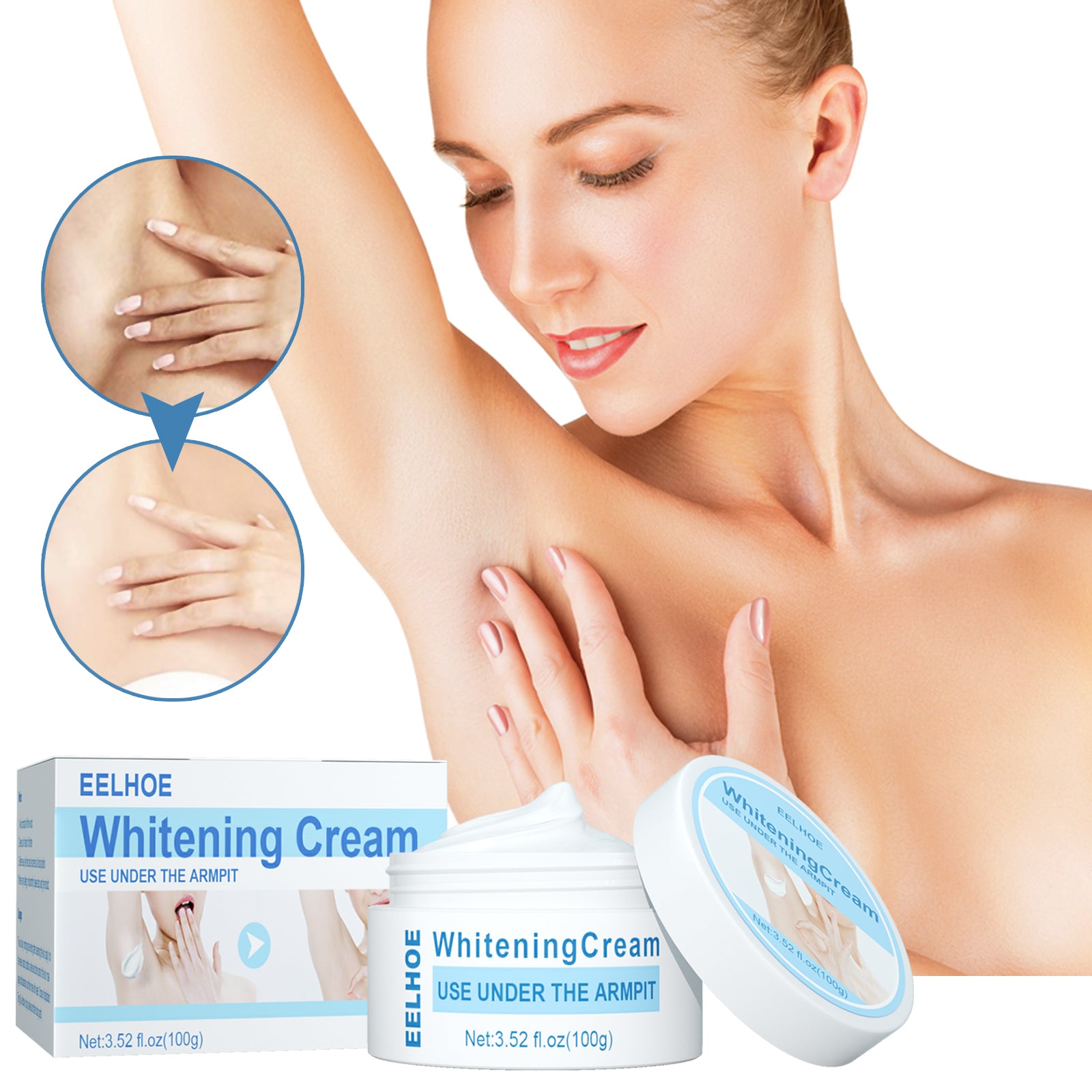 Beauty Cream, Neck And Back Legs And Elbows Refreshing And Smooth Remove Stains Moisturize Skin Underarm Whitening Cream by eprolo