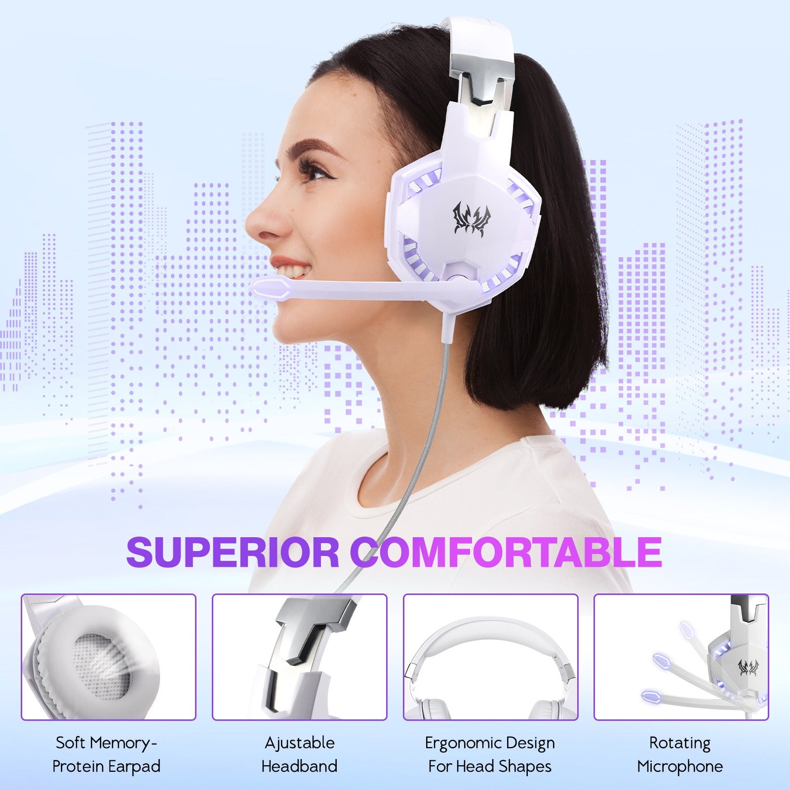 G2000 Head Mounted Wired Gaming Earphones Computer Esports Earphones by eprolo