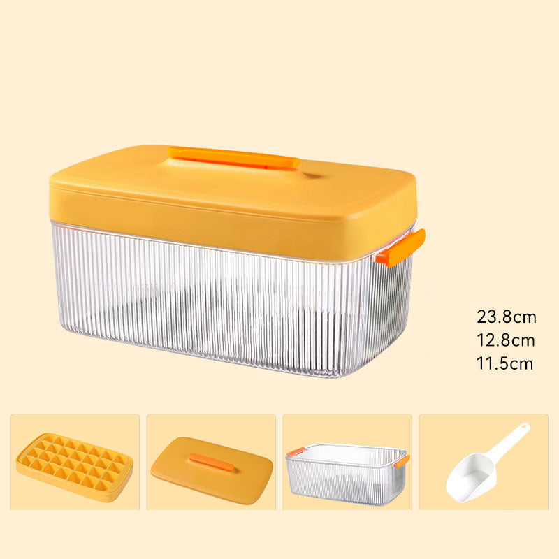 Ice Cube Mold Large Capacity Silicone Ice Tray Mold Ice Storage Ice Storage Box Household Food-Grade Ice Hockey Artifact by eprolo