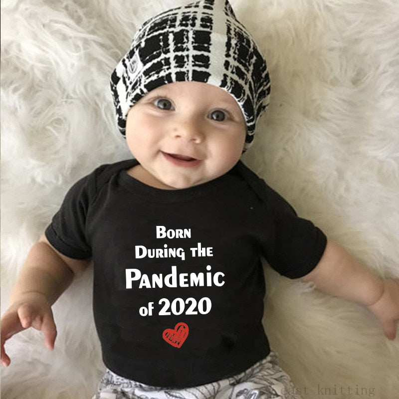 2020 Newborn Baby Onesies Born 2020 Printed Letter Short Sleeved Toddler Girls Romper Kids Summer Clothes Roupa De Bebes Pajamas by eprolo