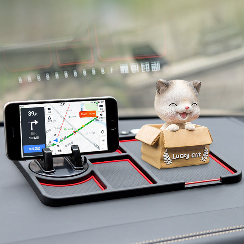 Anti-slip mat, car mobile phone holder, multi-functional vehicle, in-car dashboard support, navigation frame, mobile phone holder, parking sign by My Store