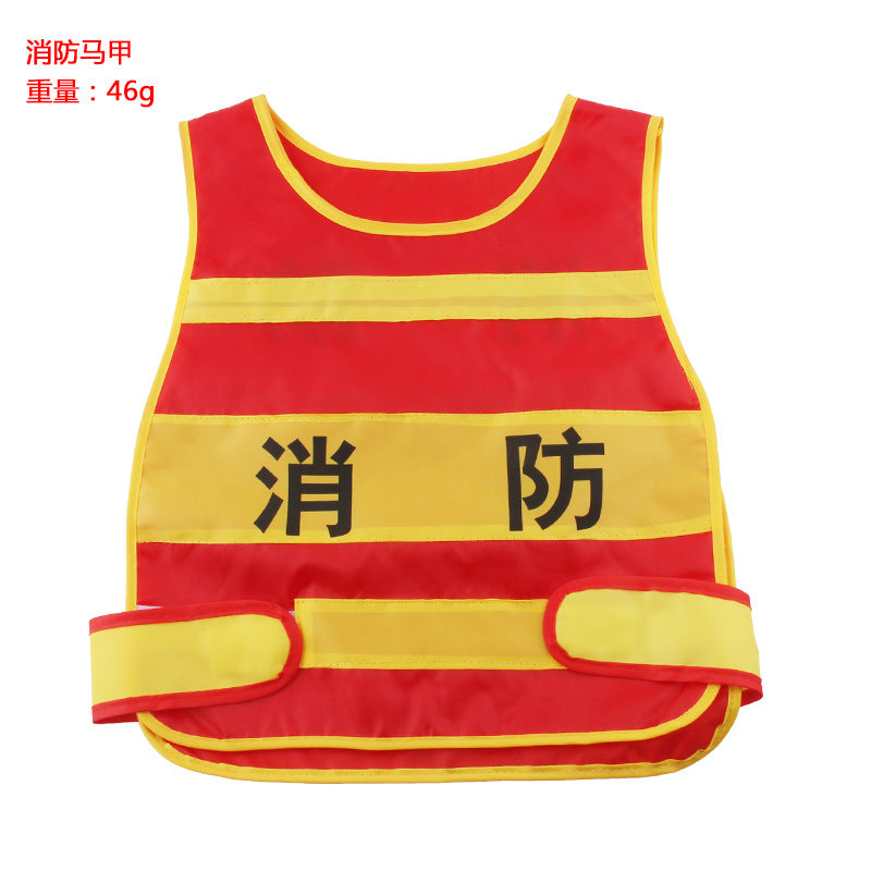 A generation of children's firefighters play suit fire backpack fire water gun summer beach water toys