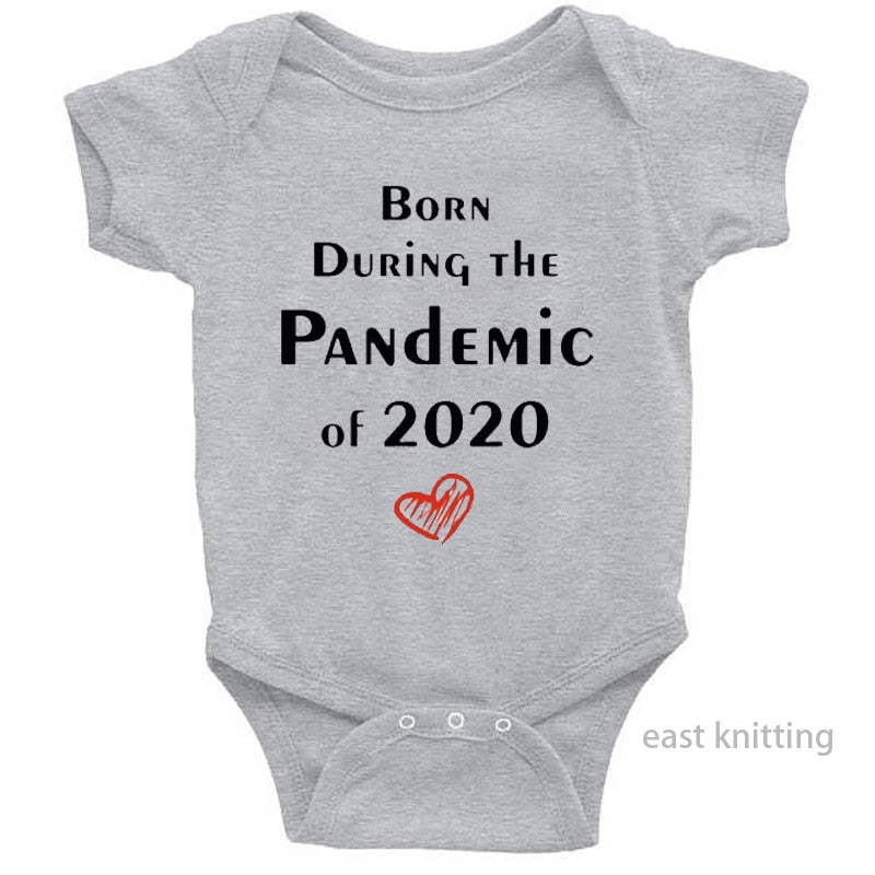 2020 Newborn Baby Onesies Born 2020 Printed Letter Short Sleeved Toddler Girls Romper Kids Summer Clothes Roupa De Bebes Pajamas by eprolo