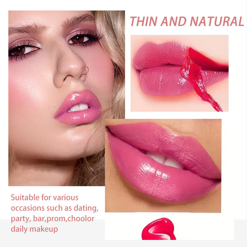 4-color tear off lip gloss is easy to color, moisturizes and lasts for a long time without sticking to the cup tear off lip gloss by eprolo