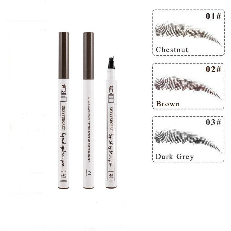 4 Colors 4 Head eyebrow pencil microblading eyebrow tattoo pen for brwi eyebrows shades makeup cosmetics sourcil eye brow pencil by eprolo