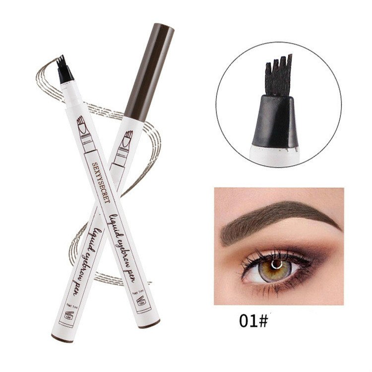 4 Colors 4 Head eyebrow pencil microblading eyebrow tattoo pen for brwi eyebrows shades makeup cosmetics sourcil eye brow pencil by eprolo