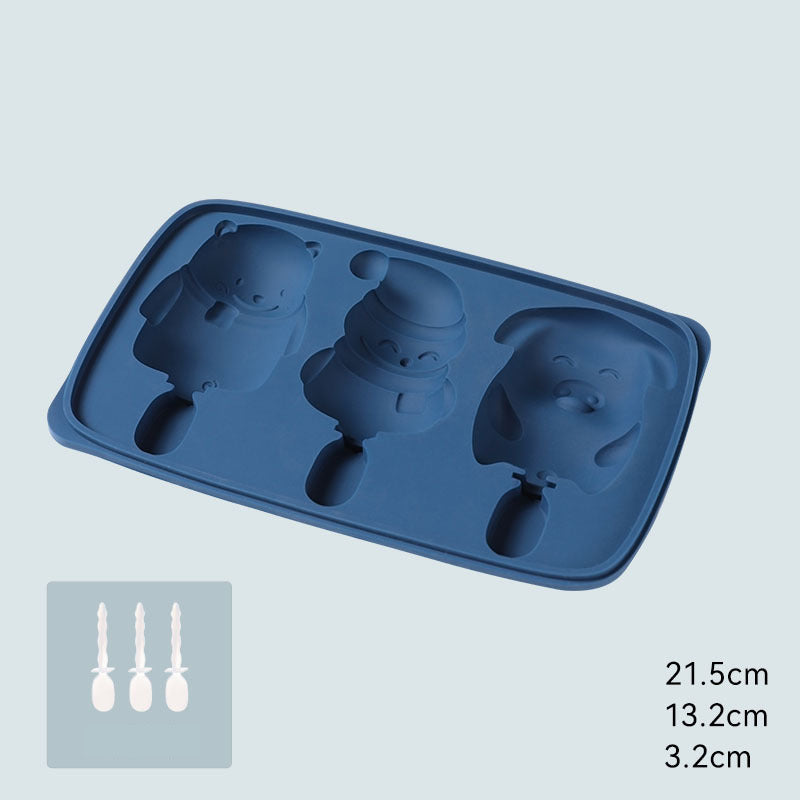 Ice Cube Mold Large Capacity Silicone Ice Tray Mold Ice Storage Ice Storage Box Household Food-Grade Ice Hockey Artifact by eprolo