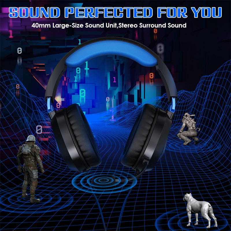 G3100 Head mounted Wired Gaming Earphones Computer Earphones PS4 Switch Gaming Controller Earphones by eprolo