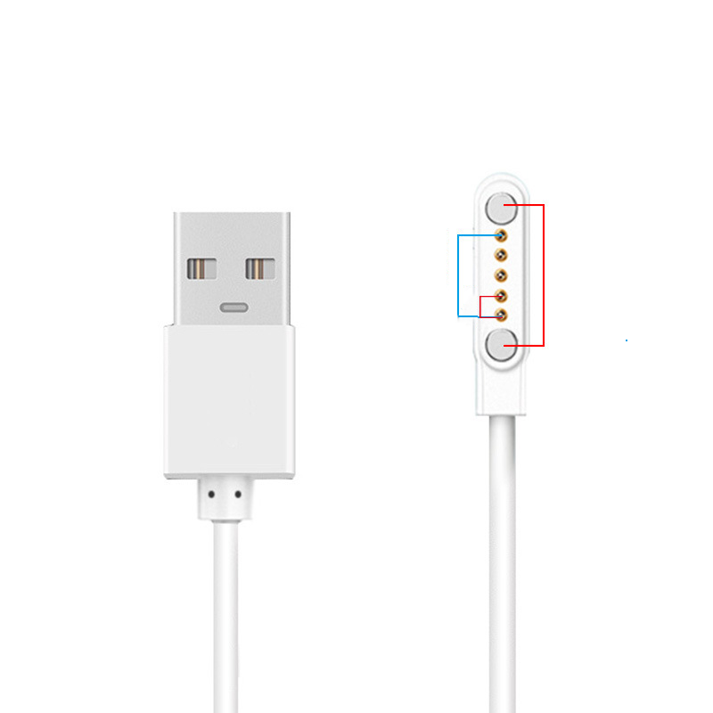 Universal 2p4p5p smartwatch magnetic charger 2-pin 4-pin 5-pin children's phone watch charging data cable by eprolo