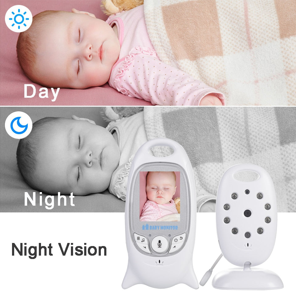 VB601 Baby Monitor 2 inch BeBe Baba Electronic Babysitter Radio Video Nanny Camera Night Vision Temperature Monitoring 8 Lullaby by eprolo