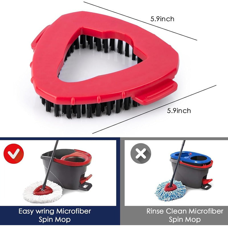 Adapted to O-Cedar RinseClean large triangular cleaning brush to replace mop head by eprolo