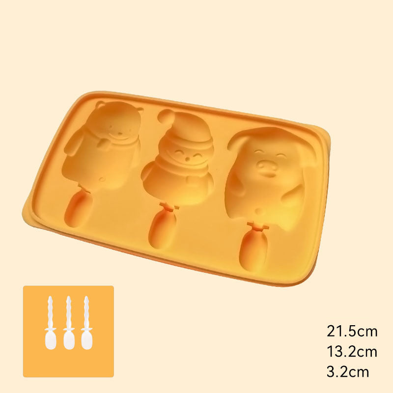 Ice Cube Mold Large Capacity Silicone Ice Tray Mold Ice Storage Ice Storage Box Household Food-Grade Ice Hockey Artifact by eprolo