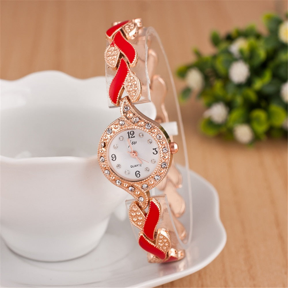 New Cross border Fashion Versatile Women's Love Watch Band with Diamond Quartz Watch Set by eprolo