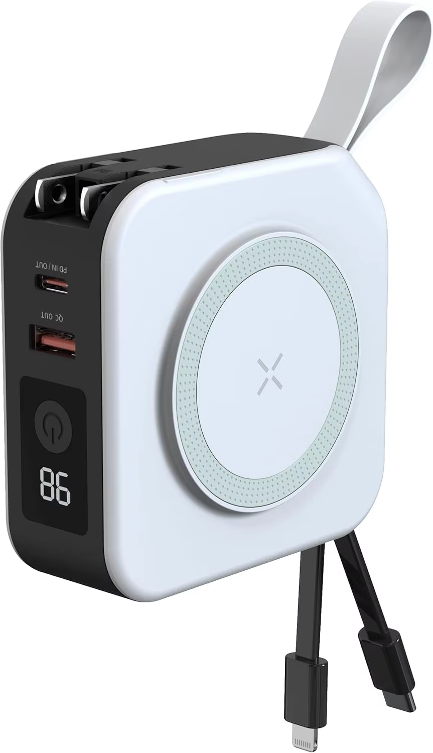 Five in one magnetic wireless power bank 22.5W portable power bank 10000mAh travel charger by eprolo