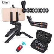 Akinger 4in1 5in1 7in1 10in1 13in1 Phone camera Lens Kit Fisheye Wide Angle macro telescope for iphone xiaomi android phone by eprolo