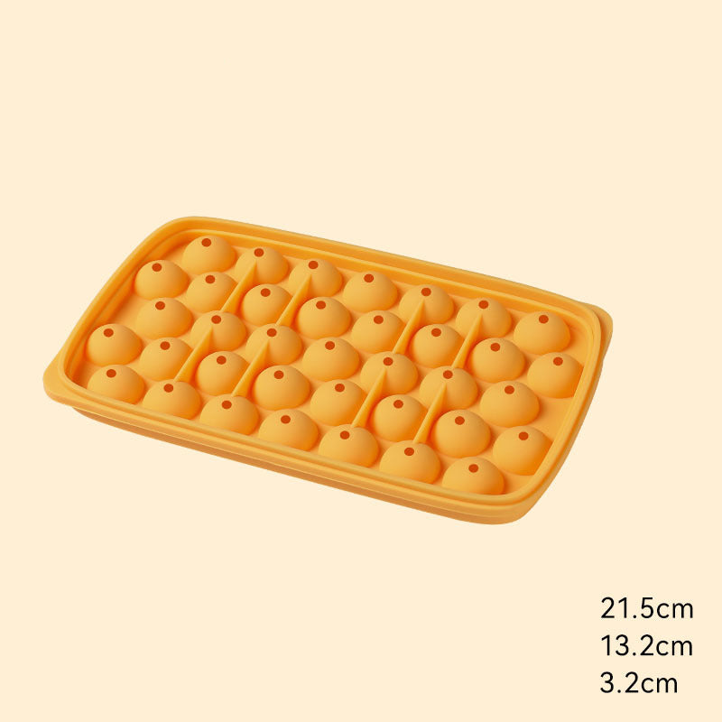 Ice Cube Mold Large Capacity Silicone Ice Tray Mold Ice Storage Ice Storage Box Household Food-Grade Ice Hockey Artifact by eprolo