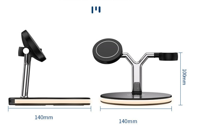 Magsafe desktop magnetic mobile phone holder charger three-in-one wireless charging watch headset by eprolo