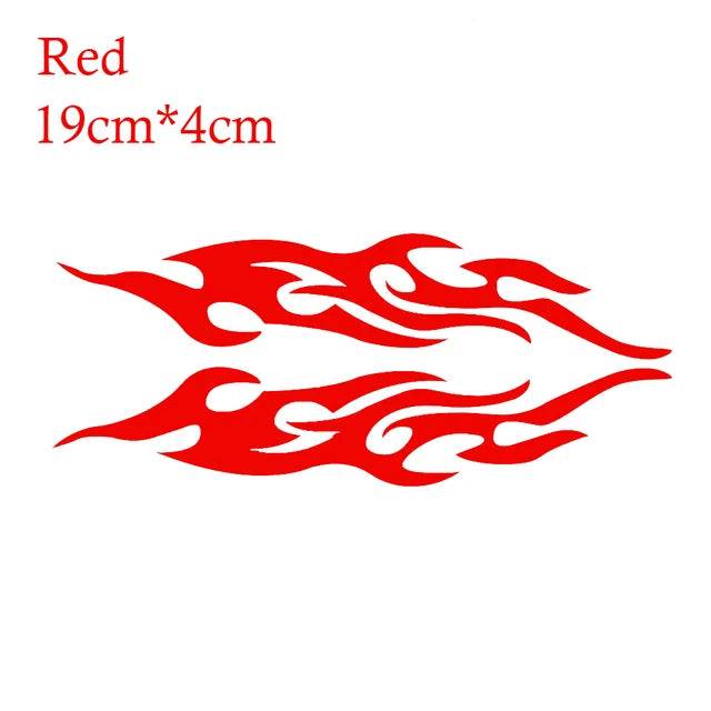2pcs Universal Car Sticker Styling Engine Hood Motorcycle Decal Decor Mural Vinyl Covers Auto Flame Fire Sticker Car-styling by eprolo
