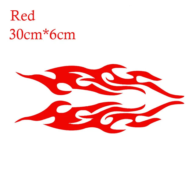 2pcs Universal Car Sticker Styling Engine Hood Motorcycle Decal Decor Mural Vinyl Covers Auto Flame Fire Sticker Car-styling by eprolo