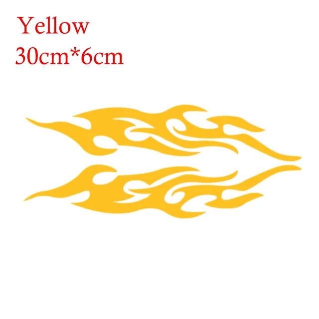 2pcs Universal Car Sticker Styling Engine Hood Motorcycle Decal Decor Mural Vinyl Covers Auto Flame Fire Sticker Car-styling by eprolo