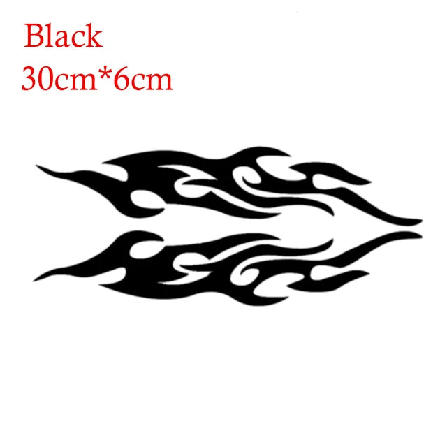 2pcs Universal Car Sticker Styling Engine Hood Motorcycle Decal Decor Mural Vinyl Covers Auto Flame Fire Sticker Car-styling by eprolo