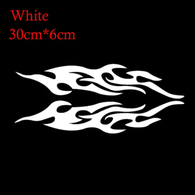 2pcs Universal Car Sticker Styling Engine Hood Motorcycle Decal Decor Mural Vinyl Covers Auto Flame Fire Sticker Car-styling by eprolo