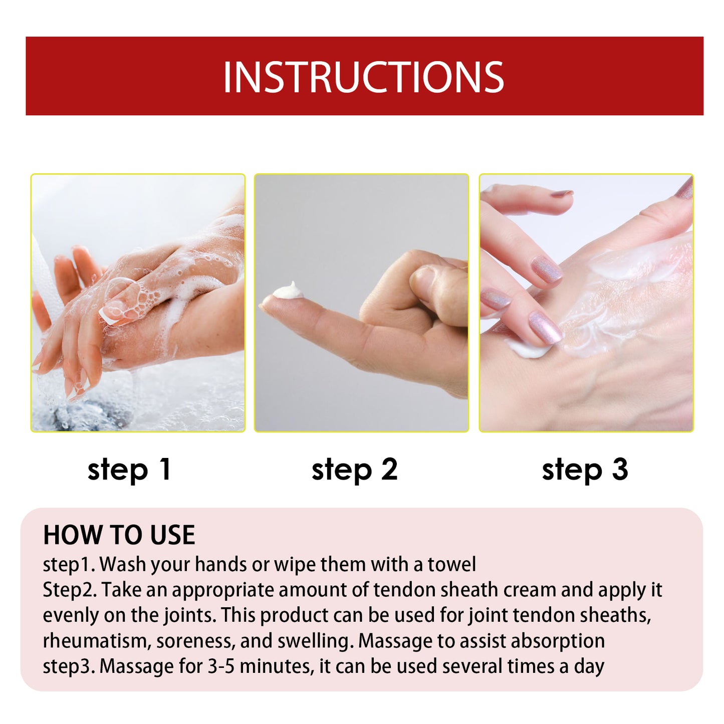 Tendon Sheath Repair Cream, Neck Muscles And Waist Discomfort Joint Soreness And Activating Collaterals Massage Cream by eprolo