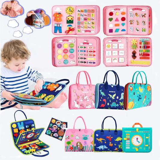 Felt learning board children's busy dressing board children's DIY early education toys felt busy board by eprolo