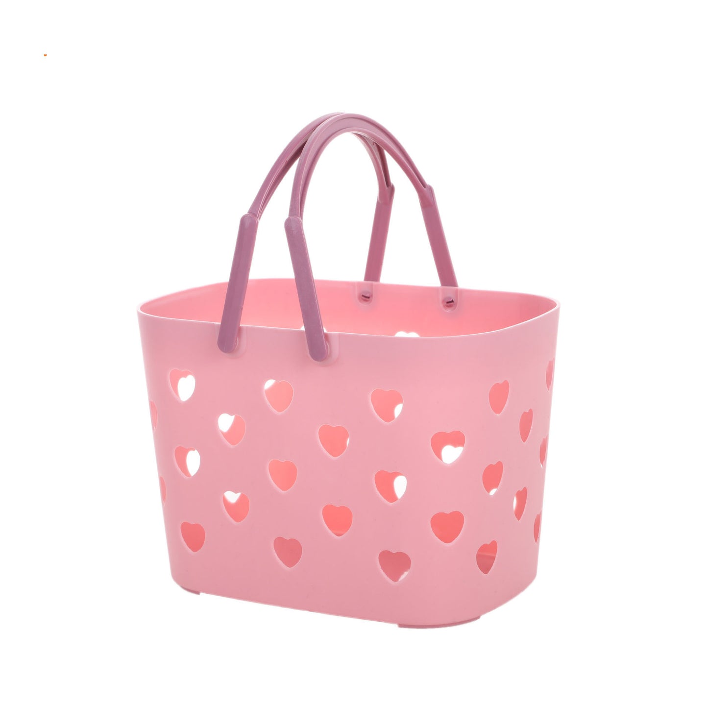 Bathroom Toilet Clothes Toiletries Storage Dirty Clothes Basket Portable Love Hollow Bath Basket Shopping Storage Basket by eprolo