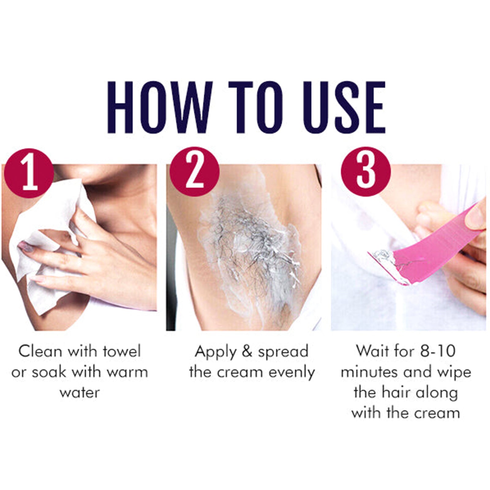 Hair Removal Cream, Gentle Cleansing Tender Hair Removal Cream by eprolo