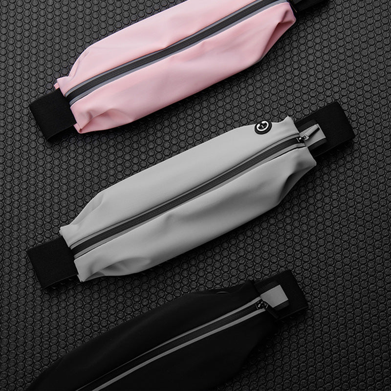 Sports waist packaging, mobile phone, men's and women's outdoor running waist bag, elastic and close fitting storage, waterproof and fashionable, not shaking by eprolo