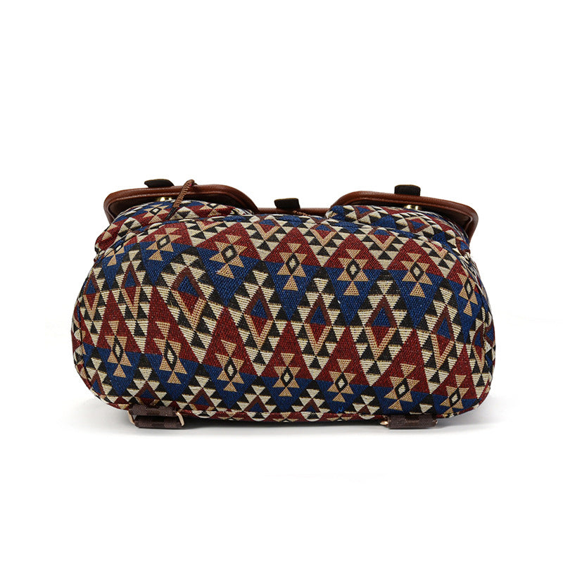 Sansarya New Hollow Out PU Leather Bohemian Vintage Women Backpack Teenage Gilrs School Female Ladies Drawstring Bag Rucksack by eprolo