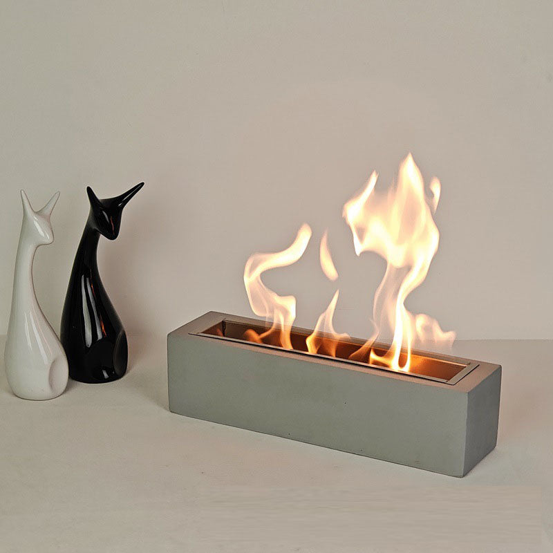Rectangular desktop home restaurant heating stove desktop barbecue real brazier alcohol fireplace decoration bonfire stove by eprolo