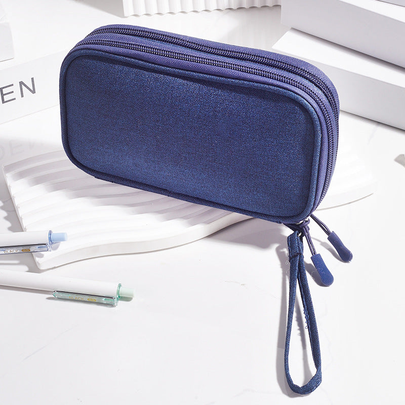 Multi - Functional Digital Accessories Organizer with Multiple - Layer Data Cable Pouch, Dust - proof Headphone Bag and Power Bank Pocket by eprolo