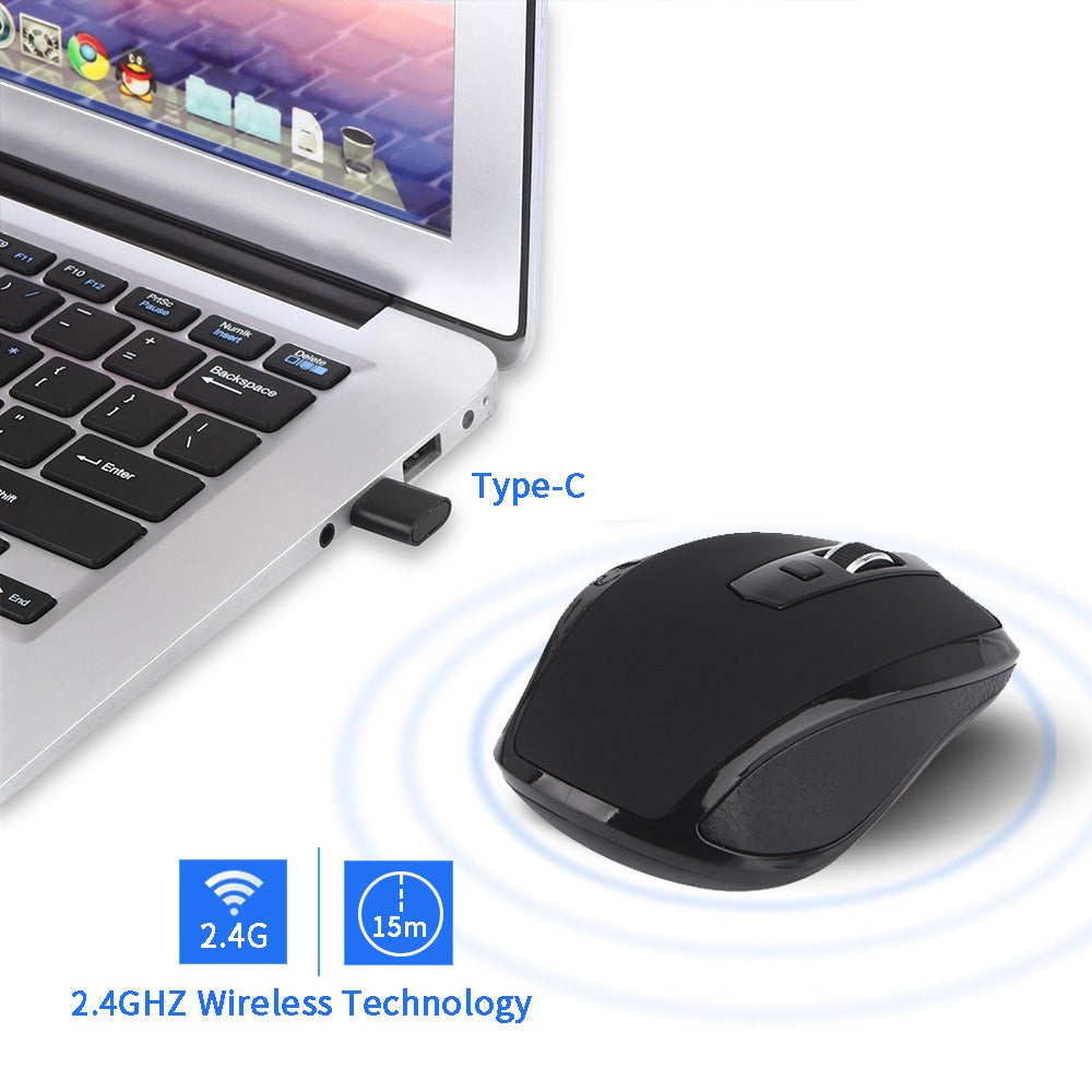 USB-C Wireless Mouse Silent Office Gaming Laptop Creative Wireless Mouse by eprolo
