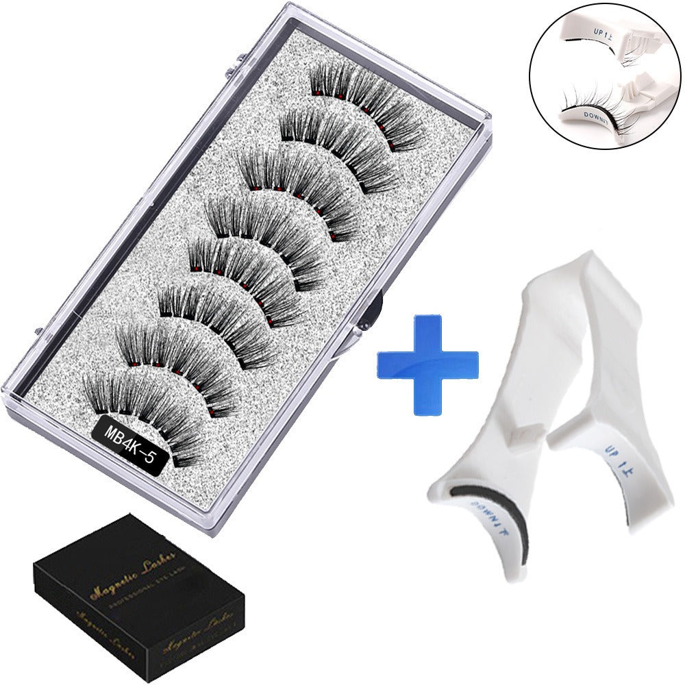 Five magnetic adhesive free magnetic eyelash clamp set for European and American thick magnetic eyelashes by eprolo