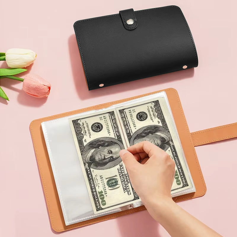 Versatile 100 - envelope savings book. Doubles as banknote album, money - saving organizer & photocard holder. Great for managin by eprolo