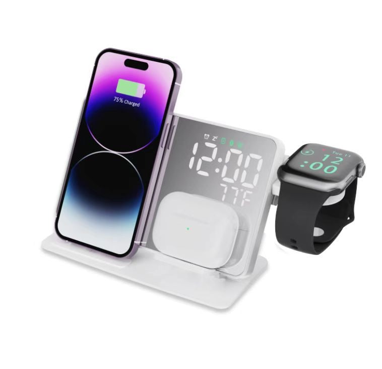 2-in-1 wireless charging time display alarm clock 15W thermometer wireless charging by eprolo
